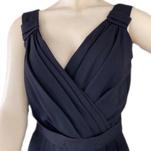 Vintage 60s Sleeveless Black Cocktail Dress